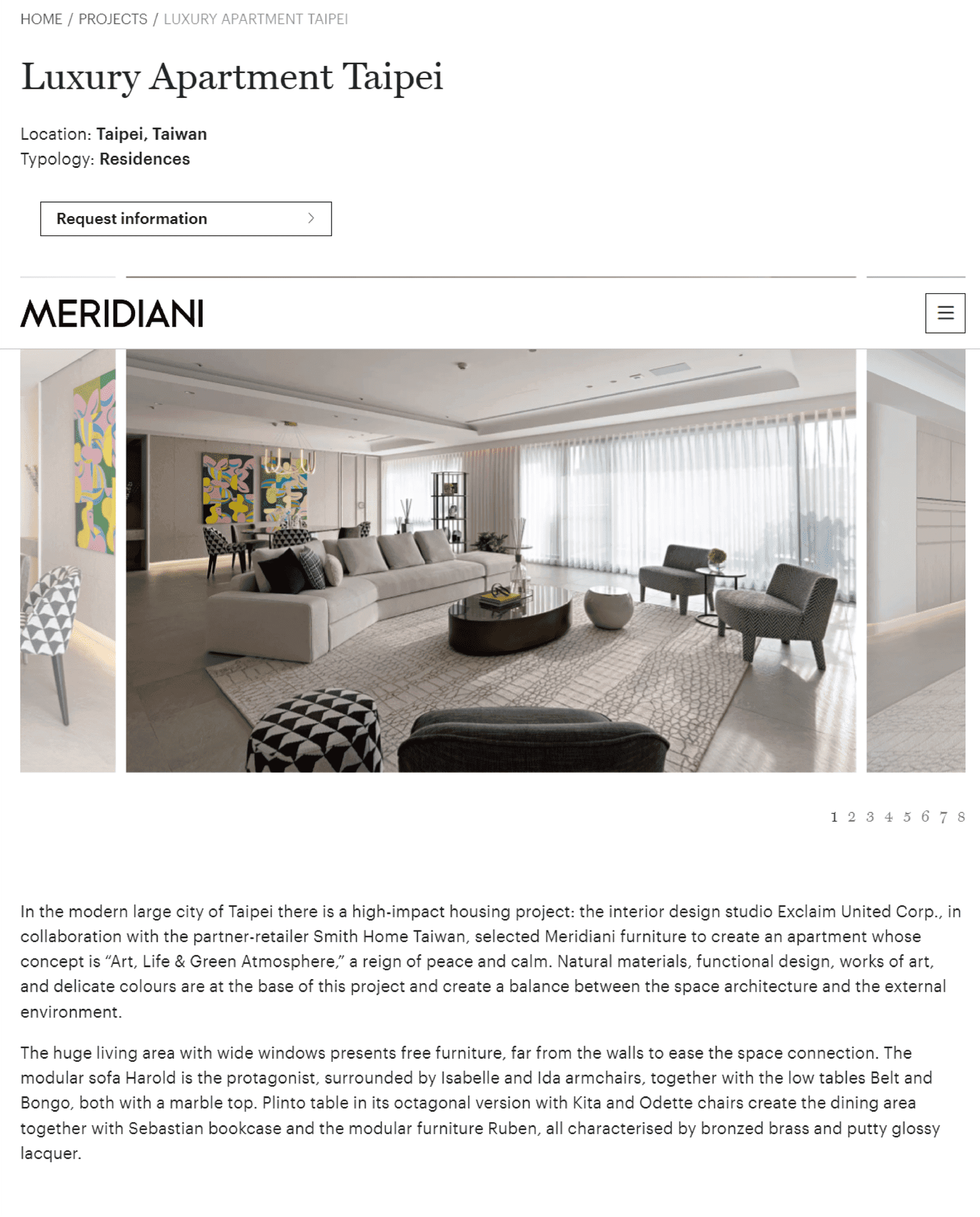 MERIDIANI | Luxury Apartment Taipei