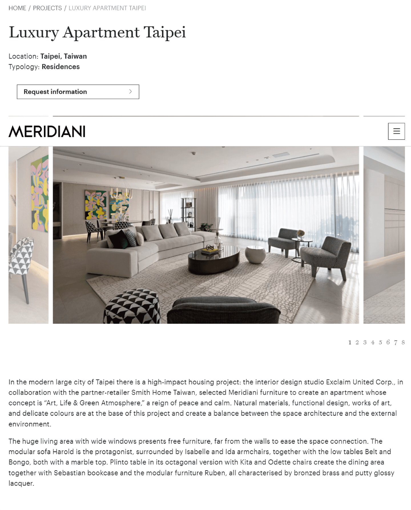 MERIDIANI | Luxury Apartment Taipei